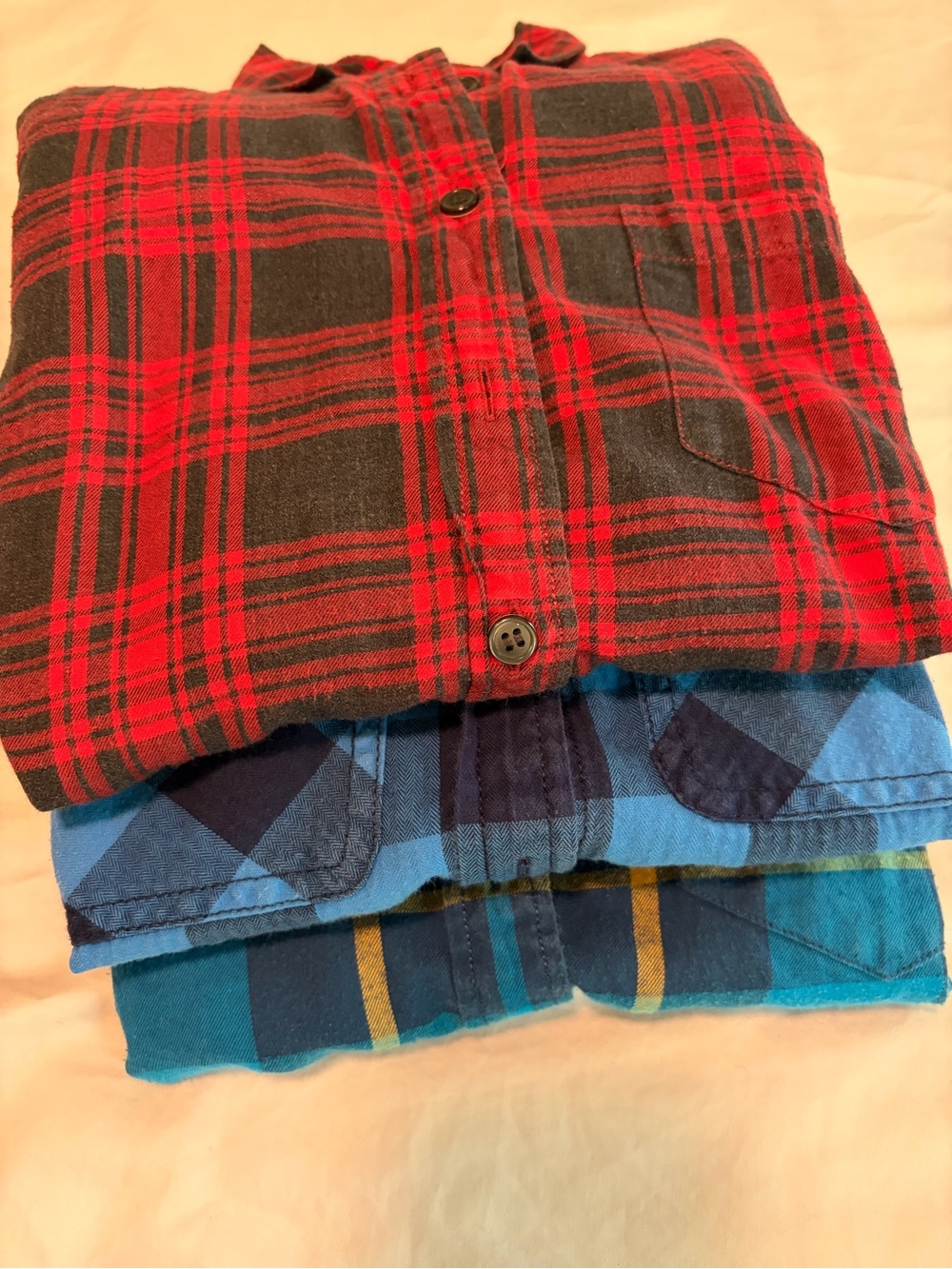 J.Crew Women's Flannel Button-Down Shirts | Bundle of 3 | XXS